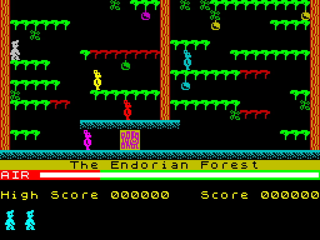 Screen from the Manic Miner